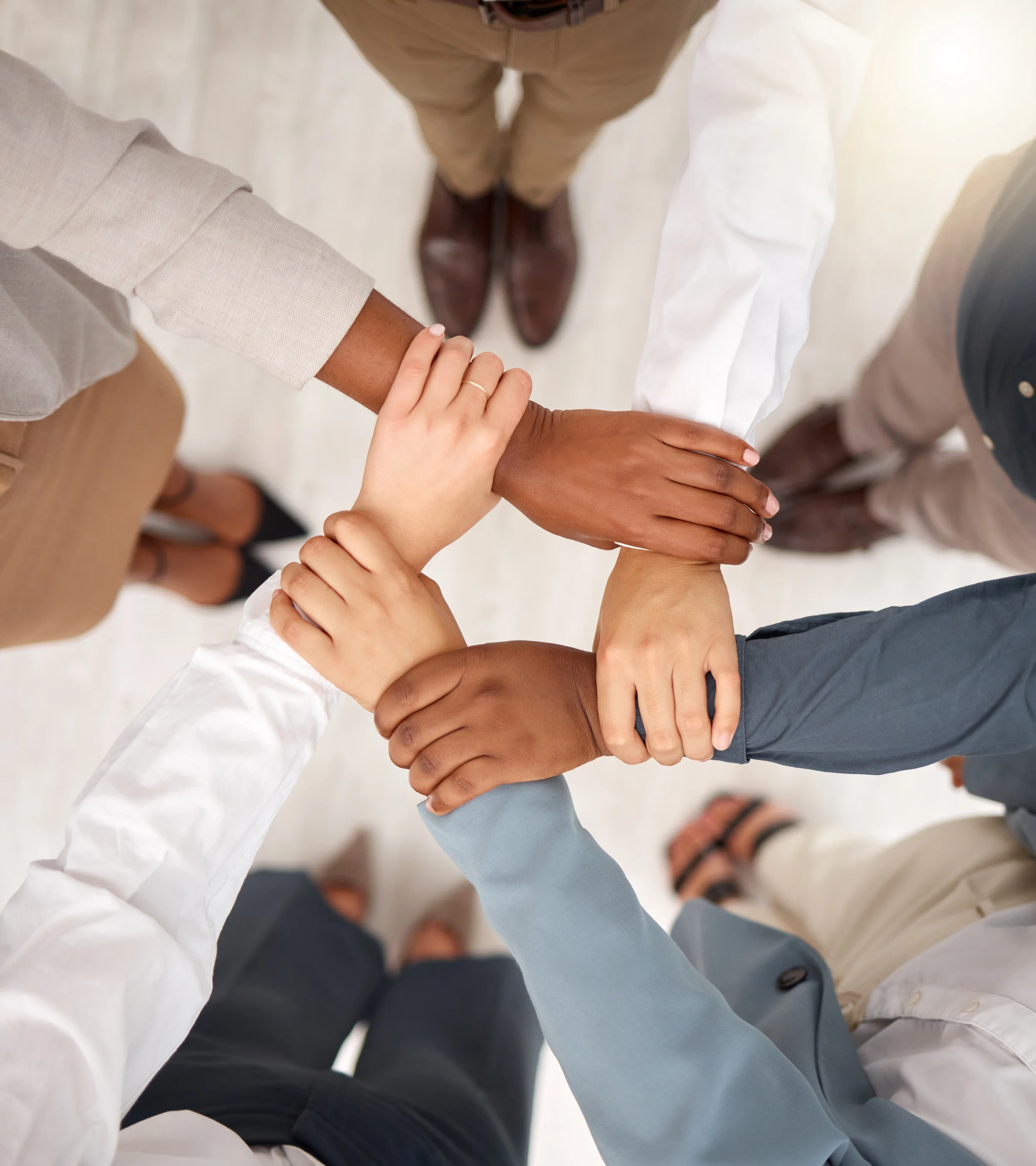 Team collaborating in a workshop setting